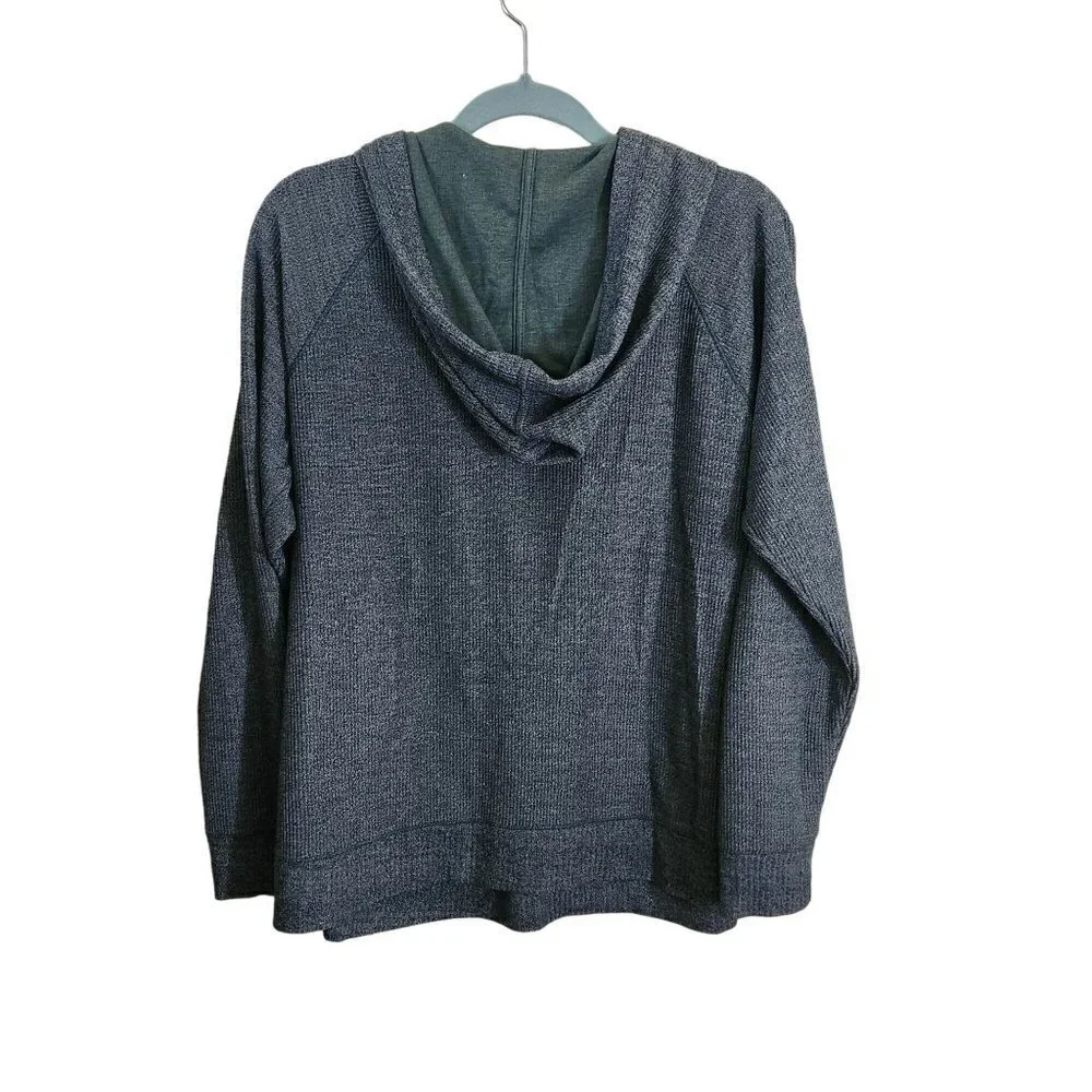 Soft Surroundings Evergreen Pullover Hoodie Tunic Top Size L